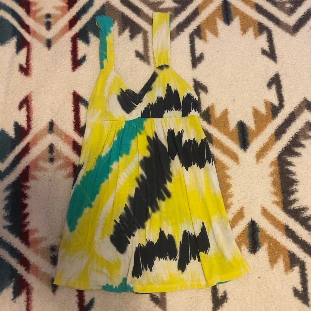 Tye dye flowy tank, size medium